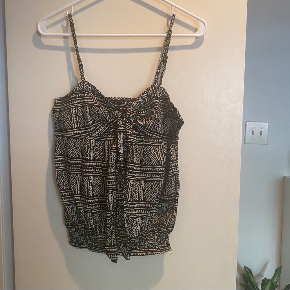 Geometric crop top